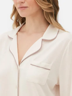 Hot Langer Boyfriend-Schlafanzug Damen Schlafanzüge