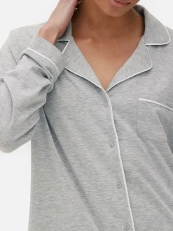 Best Langer Boyfriend-Schlafanzug Damen Schlafanzüge