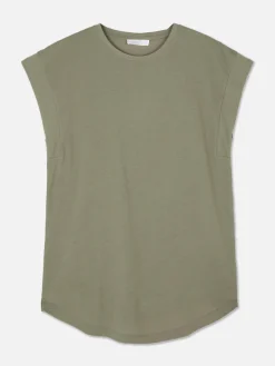 Outlet Langes Essential-T-Shirt Damen Tops Und T-Shirts