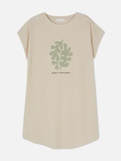 Langes T-Shirt Mit Rundhalsausschnitt Damen Tops Und T-Shirts