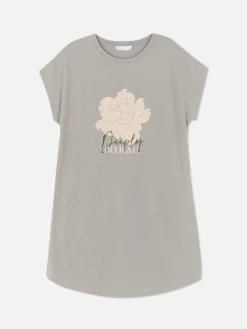 Sale Langes T-Shirt Mit Rundhalsausschnitt Damen Tops Und T-Shirts