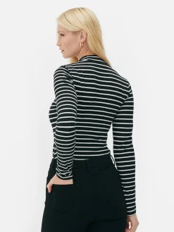 Discount Langärmeliger Body Mit Rollkragen Damen Tops Und T-Shirts