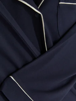 Langärmeliger Boyfriend-Schlafanzug Aus Jersey Damen Schlafanzüge