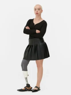 Online Langärmeliger Henley-Body Damen Tops Und T-Shirts