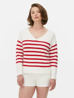 Best Langärmeliger Pullover Mit U-Boot-Ausschnitt Damen Pullover Und Cardigans