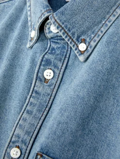 New Langärmeliges Hemd Aus Baumwoll-Twill Herren Hemden