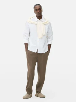 Langärmeliges Jacquardhemd Herren Hemden