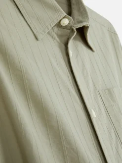 New Langärmeliges Jacquardhemd Herren Hemden