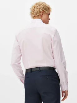 New Langärmeliges Slim-Fit-Hemd Herren Hemden