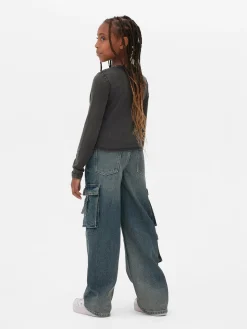 Best Langärmeliges T-Shirt In Acid-Wash-Optik Kinder Tops Und T-Shirts