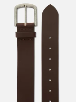 Outlet Ledergürtel Mit Eckiger Schnalle Herren Gürtel