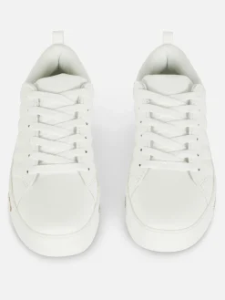 Outlet Low-Top-Sneaker Mit Strasssteinen-Detail Damen Sneakers