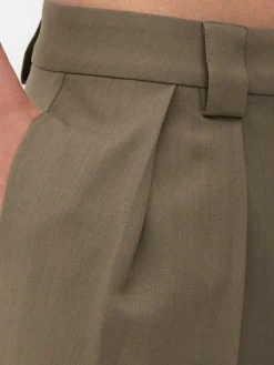 Lässige, Plissierte „Rita Ora“ Hose Mit Weitem Bein Damen Hosen Und Leggings