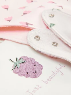 Online Lätzchen Mit Beeren-Grafik, 3er-Pack Kinder Füttern Und Abstillen