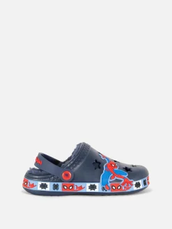 Sale „Marvel Spider-Man“ Clogs Mit Kunstfell Kinder Sandalen Und Flipflops