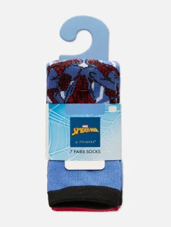 Hot „Marvel Spider-Man“ Söckchen, 7er-Pack Kinder Socken