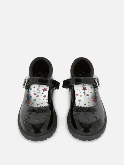 Hot Mary Janes Mit Glitzerstern Kinder Flache Schuhe