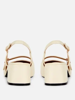 New Mary-Jane-Slingbacks Mit Blockabsatz Damen Heels