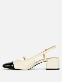 New Mary-Jane-Slingbacks Mit Blockabsatz Damen Heels