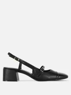 Online Mary-Jane-Slingbacks Mit Blockabsatz Damen Heels