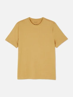 Meliertes Regular-Fit T-Shirt Herren Tops Und T-Shirts