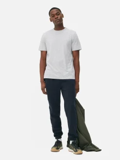 Discount Meliertes Regular-Fit-T-Shirt Herren Tops Und T-Shirts