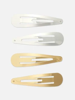 Metall-Haarspangen, 4er-Pack Damen Haarschmuck