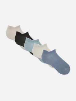 Online Mikrofaser-Sneakersocken, 5er-Pack Damen Socken