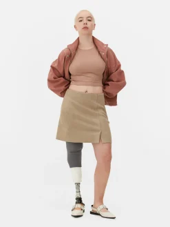 Best Minirock Aus Wildlederimitat Damen Röcke