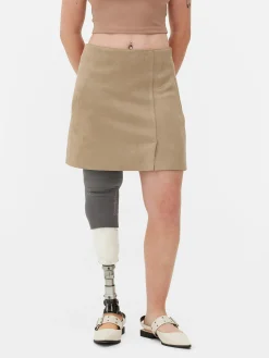 Best Minirock Aus Wildlederimitat Damen Röcke