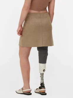 Best Minirock Aus Wildlederimitat Damen Röcke