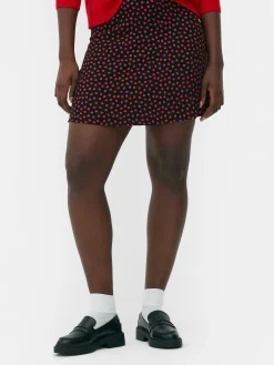 Outlet Minirock Mit Seitenreißverschluss Damen Röcke