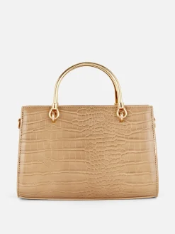 Online Mini-Tragetasche In Kroko-Optik Damen Taschen Und Portemonnaies