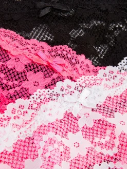 New Modische Hipster-Slips Mit Spitzenbesatz, 3er-Pack Damen Slips