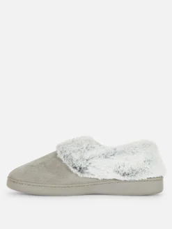 Online Mokassin-Hausschuhe Mit Kunstpelzfutter Damen Hausschuhe