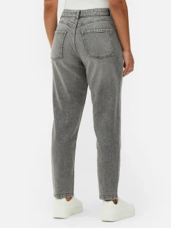 Outlet Mom-Jeans Aus Denim Damen Denim|Jeans