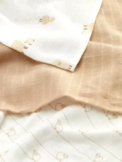 Sale Mulltücher Mit Schafmotiven, 3er-Pack Kinder Füttern Und Abstillen