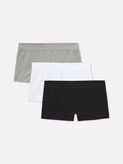 New Nahtlose Boxershorts Im Boyfriend-Stil, 3er-Pack Damen Slips