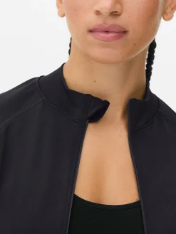 Discount Nahtlose Performance-Jacke Mit Reißverschluss Damen Fitnesskleidung Und Activewear