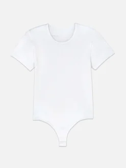 Discount Nahtloser, Gerippter T-Shirt-Body Damen Tops Und T-Shirts