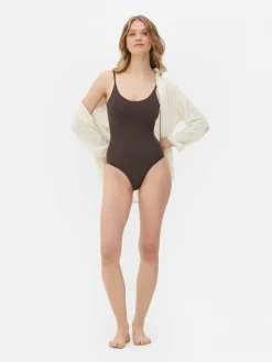 Outlet Nahtloser Shapewear-Body Mit U-Ausschnitt Damen Shapewear