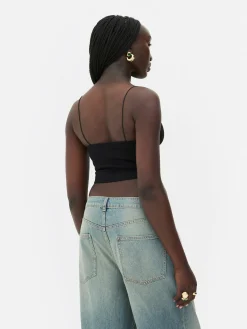 Sale Nahtloses, Kurzes „Rita Ora“ Trägertop Damen Tops Und T-Shirts