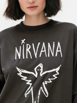 New „Nirvana“ Doppellagiges T-Shirt Damen Tops Und T-Shirts