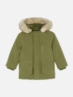 New Parka Mit Kunstfellkapuze Jacken Und Mäntel