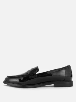 Sale Pennyloafer Aus Kunstleder Damen Flache Schuhe