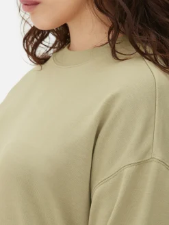 Discount Performance-Sweatshirt Mit Rundhalsausschnitt Damen Fitnesskleidung Und Activewear