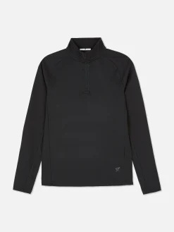 Online Performance-Sweatshirt Mit Viertelreißverschluss Kinder Tops Und T-Shirts|Activewear