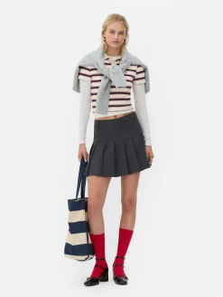 New Plissierter „Rita Ora“ Minirock Damen Röcke