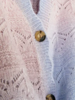 Outlet Pointelle-Cardigan Im Ombré-Look Kinder Pullover Und Cardigans