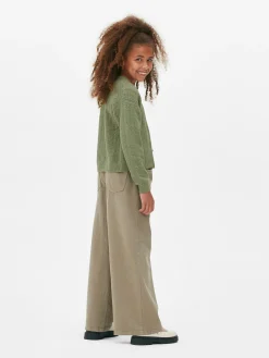 Best Pointelle-Cardigan Mit V-Ausschnitt Kinder Pullover Und Cardigans